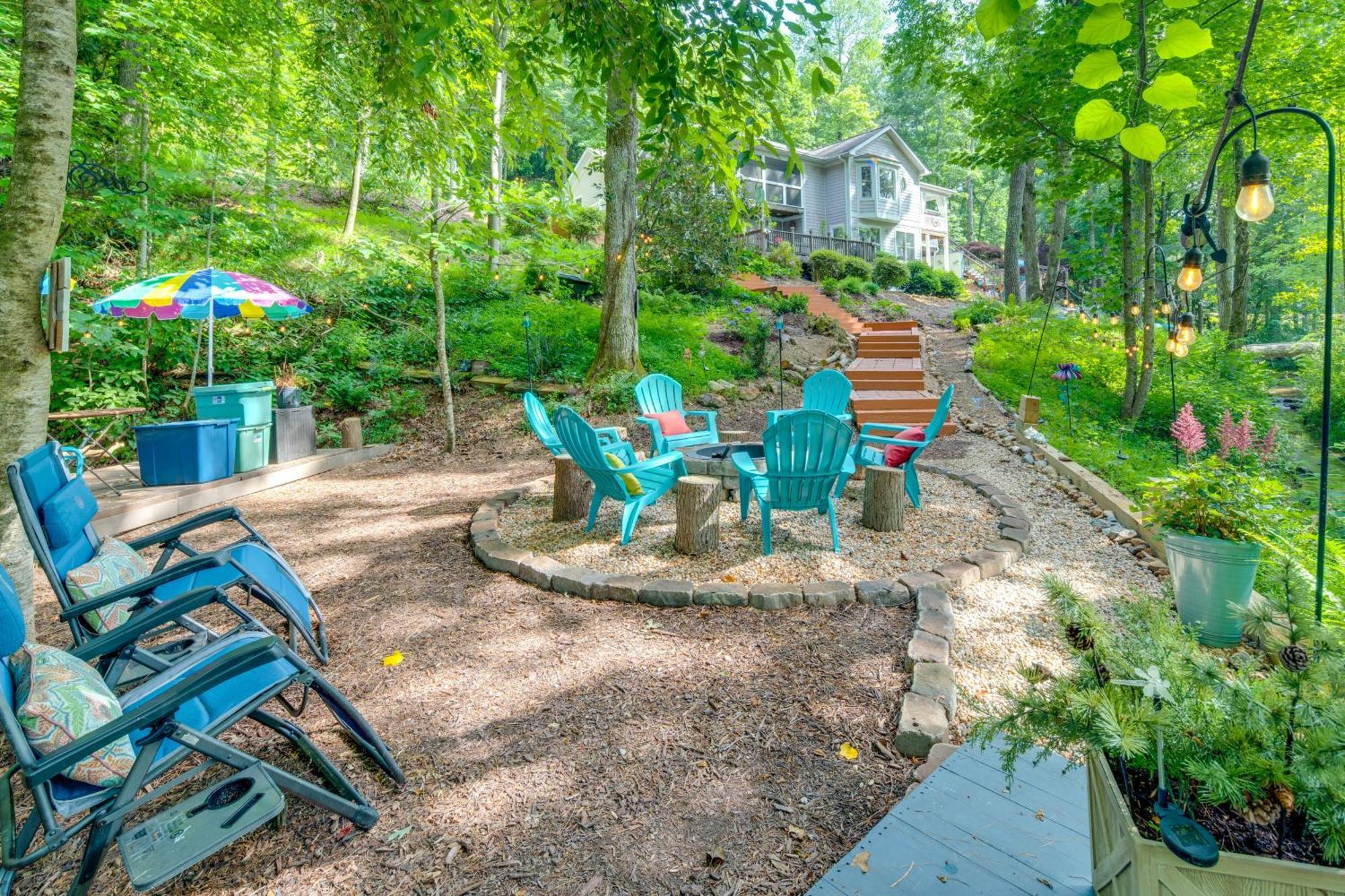 Creekside Hendersonville Haven Hot Tub And Fire Pit المظهر الخارجي الصورة