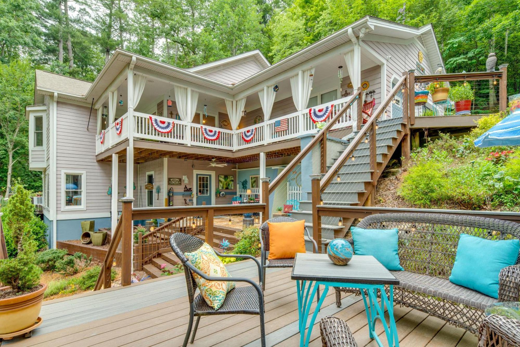Creekside Hendersonville Haven Hot Tub And Fire Pit المظهر الخارجي الصورة